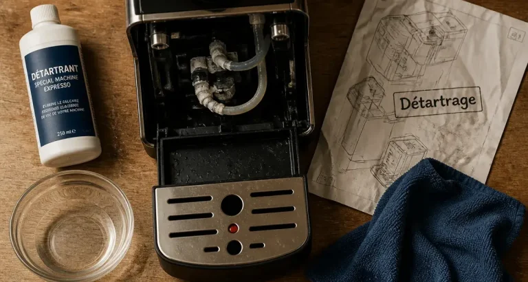 Comment détartrer une machine à café : détartrant, traces de calcaire et méthode