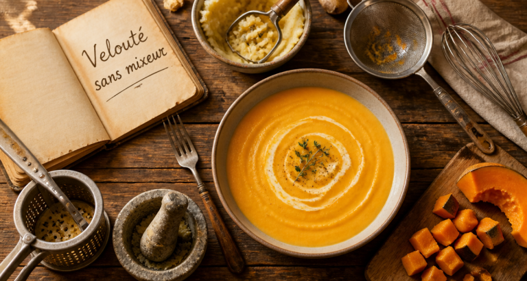 comment mixer sans mixeur ustensiles anciens velouté