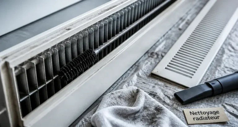 Comment nettoyer un radiateur avec grille : nettoyage brosse et aspirateur