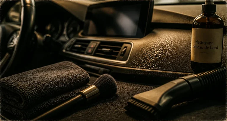 Comment nettoyer un tableau de bord de voiture : microfibre et produit, fini d’usine