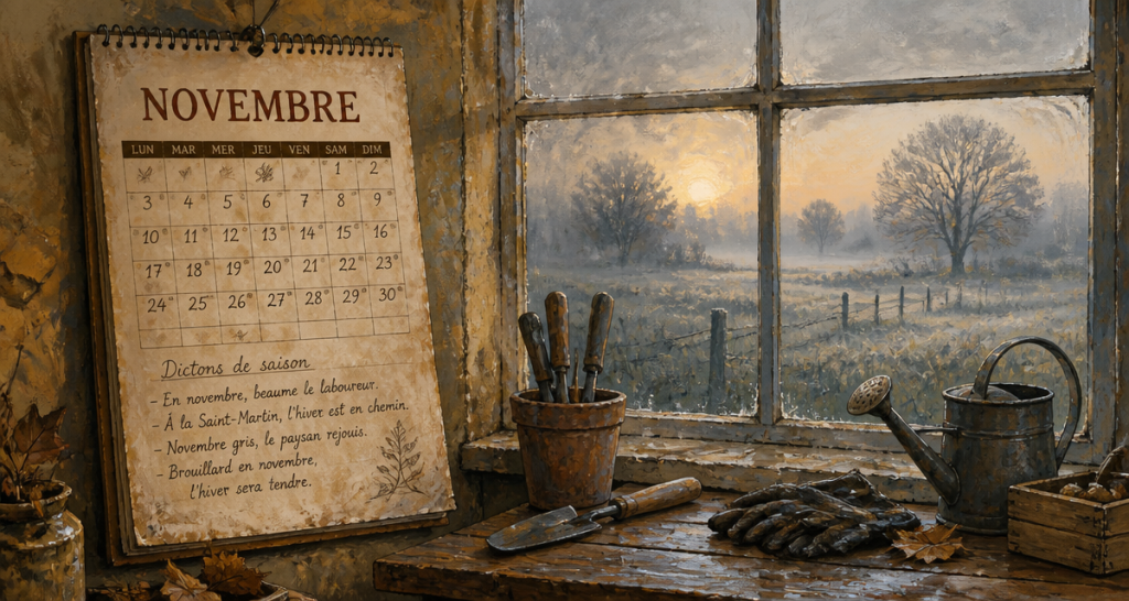 dicton novembre calendrier ferme automne