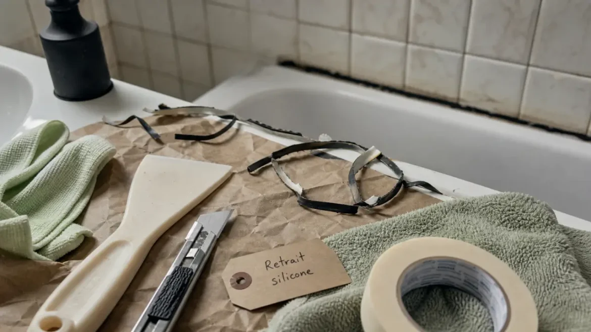 Comment enlever silicone noirci sans rayer baignoire, carrelage et vitre