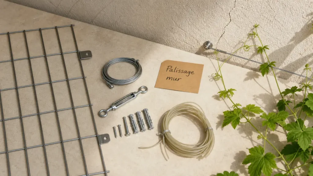 Faire grimper des plantes sur un mur avec treillis et palissage sans dégâts