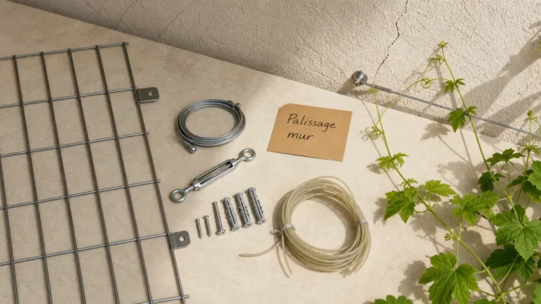 Faire grimper des plantes sur un mur avec treillis et palissage sans dégâts