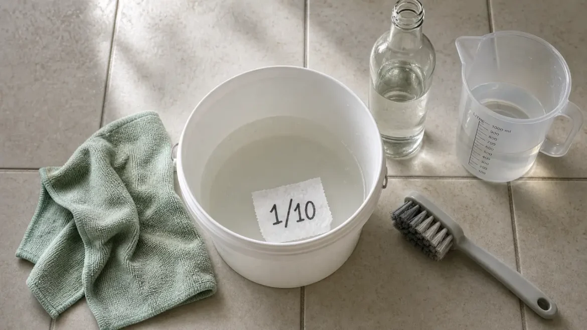 Vinaigre blanc pour les sols : la dilution qui marche et les revêtements à éviter Laver les sols au vinaigre blanc : dilution 1/10 et revêtements à éviter