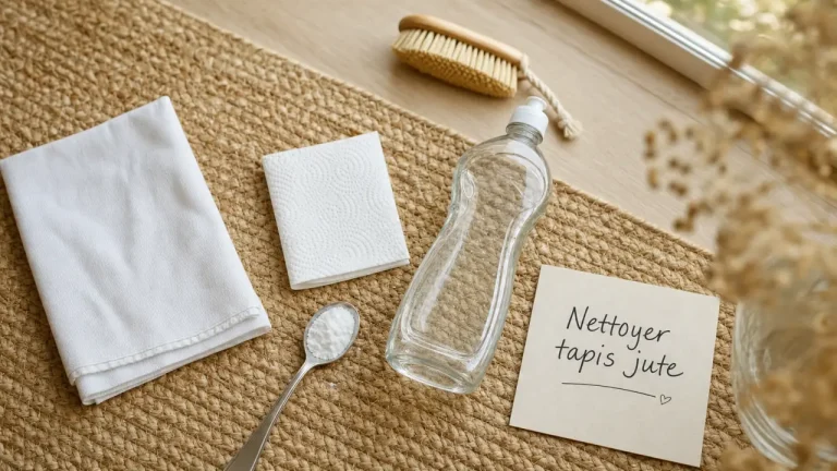 Nettoyer tapis jute sans auréoles, séchage rapide