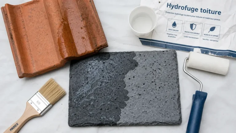Produit hydrofuge toiture sur tuile terre cuite et ardoise poreuse