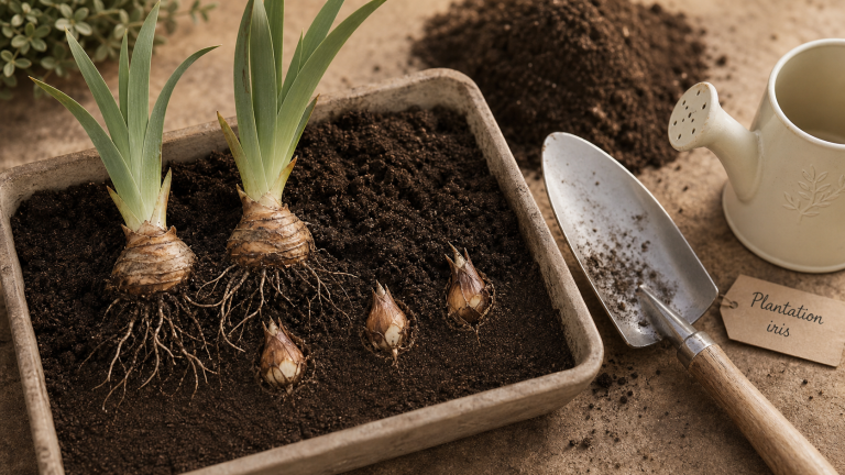 Quand planter des iris : rhizomes en été et bulbes en automne, sol drainé