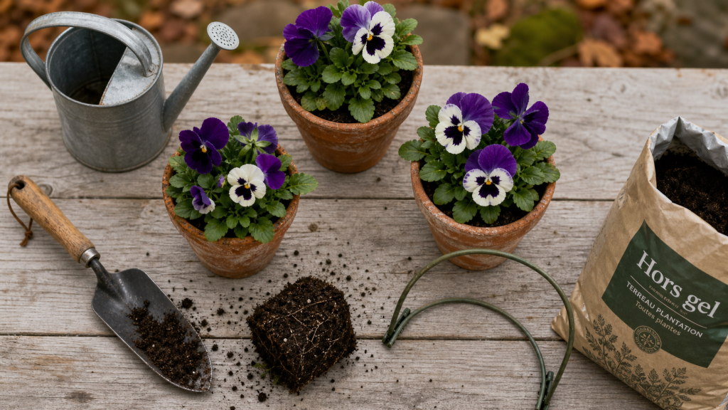 Quand planter des pensées : automne, semis d’été et hors gel, godets prêts à planter