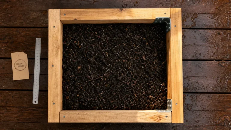 Quel bois pour un carré potager : planches en douglas et robinier