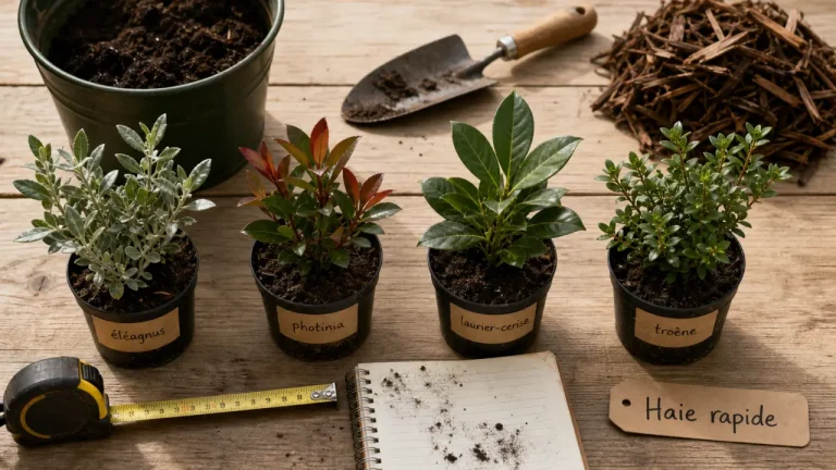 Persistant, caduc ou trop envahissant : quel arbuste choisir pour une haie qui pousse vite ? Arbuste pour haie croissance rapide : plants en godets pour haie