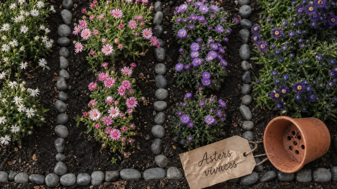 Asters vivaces : hauteur, saison de floraison et oïdium, les 3 critères à comparer Asters vivaces : massif en hauteur, floraison et couleur