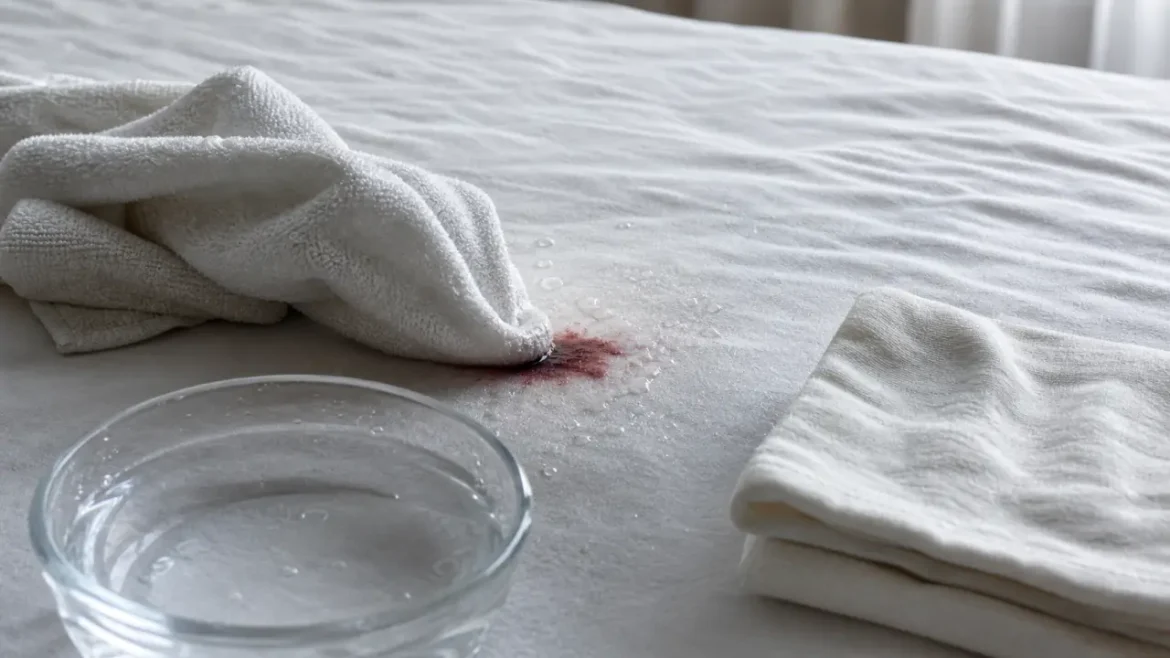 Comment enlever le sang sur un matelas ? Eau froide, bicarbonate, puis produits ciblés Comment enlever sang sur matelas : eau froide et bicarbonate, tache de sang sur matelas traitée