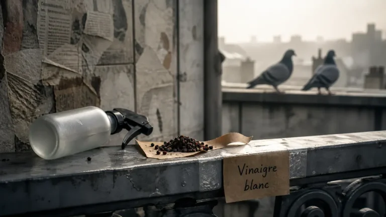 Faire fuir les pigeons naturellement : vinaigre, épices et solutions durables Recette de grand mere pour faire fuir les pigeons au vinaigre, épices et vaporisateur sur balcon