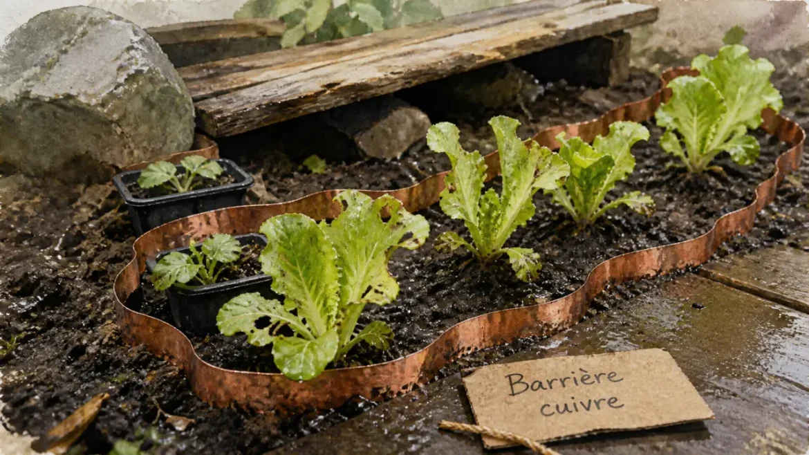 Répulsif naturel contre les limaces : cuivre, ail, marc de café, lesquels tiennent après la pluie ? Barrière cuivre répulsif naturel limace après la pluie