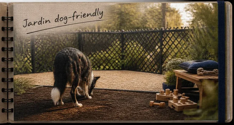 Chien jardin : jardin dog-friendly sécurisé