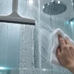 Comment nettoyer une paroi de douche en plexiglas sans rayures, microfibre et raclette anti-calcaire