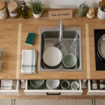 Comment optimiser les rangements dans une petite cuisine : plan de travail dégagé