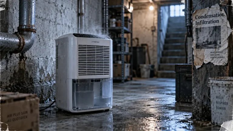 Déshumidifier sous sol : humidité et infiltration au sous-sol