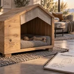 Maison pour chien en bois, taille idéale pour protéger du froid