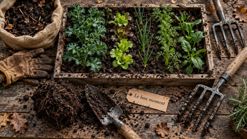 Quand retourner la terre du potager : sol ressuyé en automne