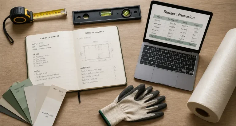 Travaux de rénovation intérieur : ordre des travaux sur un carnet de chantier
