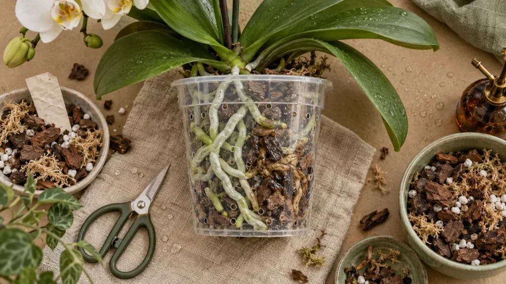 Feuilles molles orchidées : racines à vérifier avant d’arroser