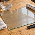 Nettoyer vitre sans traces avec microfibre et raclette