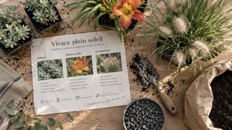 Vivace plein soleil et substrat : choisir le bon sol avant l’été
